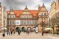 Entrance to the old town of Gdansk at Green gate, Poland Royalty Free Stock Photo