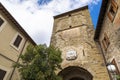 Entrance to the old town near Piazza Giuseppe Garibaldi, town of Bevagna. Umbria, Italy Royalty Free Stock Photo