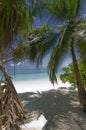 Entrance to one of best white-sand beaches