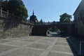 Entrance To The Palace Of Ferinanes In The Plaza De Ferinanes In Cambados. Nature, Architecture, History, Travel. August 18, 2014 Royalty Free Stock Photo