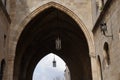 The entrance to the palace of the great masters of the island of Rhodes