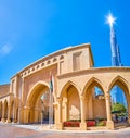 Entrance to the Palace quarter of Old Town Island, Dubai, UAE Royalty Free Stock Photo