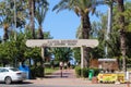 Entrance to the park of the 100th anniversary of Ataturk Alanya, Turkey