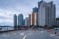 Entrance to parking area of Busan