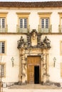 Entrance to Pavilion at the University. Coimbra . Portugal Royalty Free Stock Photo