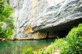 Entrance to Phong Nha Ke Bang Underground River, Caves, Limestone and Karsts Formations (UNESCO World Heritage Site) - Quang Royalty Free Stock Photo