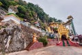 The entrance to the Pindaya Caves, Shan State, Myanmar Royalty Free Stock Photo