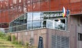 Entrance to the Planetarium building in Warsaw. Copernicus Science Museum