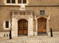 Entrance to 1 Plowden Buildings. Temple, London. UK