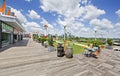 View of Skyline Park, Atlanta`s popular tourist attraction, Ponce City Market Rooftop Royalty Free Stock Photo