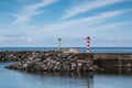 Entrance to the port in Povoacao, Sao Miguel