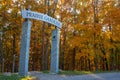 Entrance To Prairie Gardens At Springdale Cemetery - Peoria, Illinois Royalty Free Stock Photo