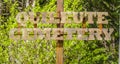 Entrance to the Quileute cemetery - Quillayute tribe - FORKS - WASHINGTON