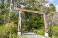 Entrance to the Quileute cemetery - Quillayute tribe - FORKS - WASHINGTON
