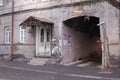 Entrance to residential building in Yerevan