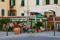 Entrance to restaurant Da Teresina on Elba Island. Marciana Mari