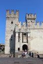 Entrance to Rocca Scaligera, Sirmione, Italy Royalty Free Stock Photo