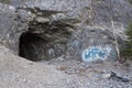 Entrance to Rocky Mountain Vaults and Archives tunnel Royalty Free Stock Photo