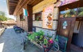 Entrance to a rural restaurant, Zheravna in Bulgaria Royalty Free Stock Photo