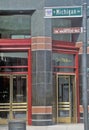 The Entrance to Saks Fifth Avenue, Chicago, Illinois Royalty Free Stock Photo