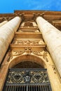 At the entrance to San Pietro cathedral