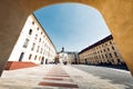 Entrance to the second courtyard of Prague Castle. Prague, Hradcany district, Czech Republic Royalty Free Stock Photo