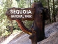 Entrance to Sequoia National Park in California, USA