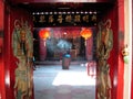 Entrance to a small chinese temple in Chiang Mai