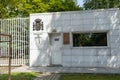 Entrance to the Spanish Embassy in Poland. Poland, Warsaw - July 27, 2023