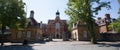 The entrance to St Hugh`s College, part of Oxford University in Oxford, Oxfordshire, UK