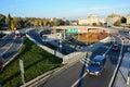 Entrance to the Strahov and Brusnice tunnels in Prague Royalty Free Stock Photo