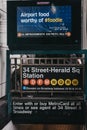 Entrance to 34 Street-Herald Square subway station in New York, USA.