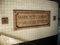 Entrance to the subway linking the Downing Centre with the Musuem railway station