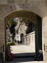 Entrance to the SÃÂ¼leymaniye Mosque garden Royalty Free Stock Photo