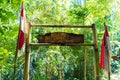 Entrance to Tegallalang rice terraces near Ubud, Bali, Indonesia Royalty Free Stock Photo