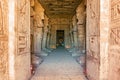 Entrance to the temple of King Ramses II in Abu Simbel in Egypt Royalty Free Stock Photo