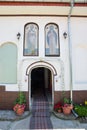 Entrance to the Temple in the monastery of St. Nicholas Royalty Free Stock Photo