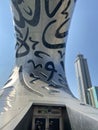 Entrance to the terrace in Museum of the future, Dubai