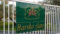 Entrance to the territory of production of the famous olive oil Barsko Zlato in Montenegro