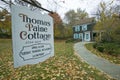 Entrance to Thomas Paine Cottage in New Rochelle, New York Royalty Free Stock Photo