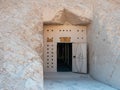 Entrance to the tomb of Nefertiti burial in the valley of the Queens. Luxor, Egypt Royalty Free Stock Photo