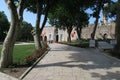 Entrance to Topkapi Palace Park near Hagia Sophia in Istanbul, Turkey Royalty Free Stock Photo