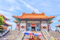 Entrance to traditional chinese style temple at Wat Leng Noei Yi Nonthaburi,Thailand Royalty Free Stock Photo