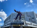 The entrance to the Transformers ride at Universal Studios in Orlando, FL Royalty Free Stock Photo