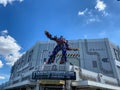 The entrance to the Transformers ride at Universal Studios in Orlando, FL Royalty Free Stock Photo