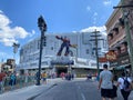 The entrance to the Transformers ride at Universal Studios in Orlando, FL Royalty Free Stock Photo