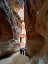 Entrance to the treasury of Petra