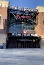 Entrance to the Truist Park in Atlanta, GA. Royalty Free Stock Photo