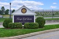 The entrance to Trump Golf Links at Ferry Point, Bronx, NYC