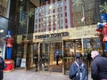 The entrance to the Trump Tower on fift avenue.